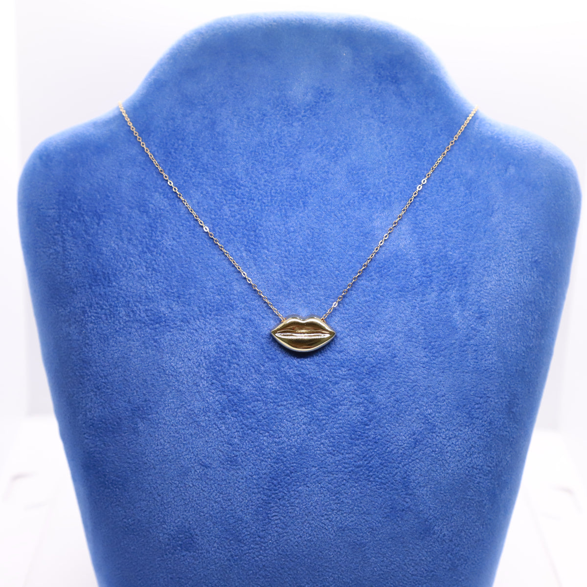 Collana labbra silver