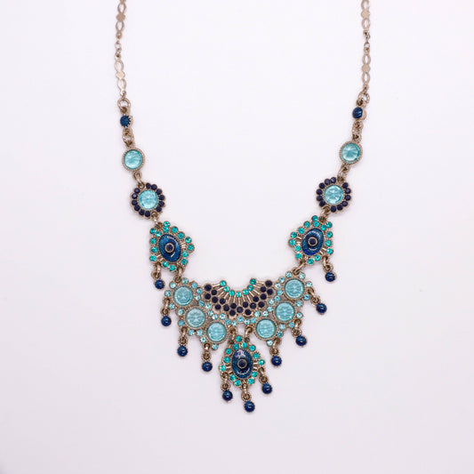 Collier smalto e cristalli